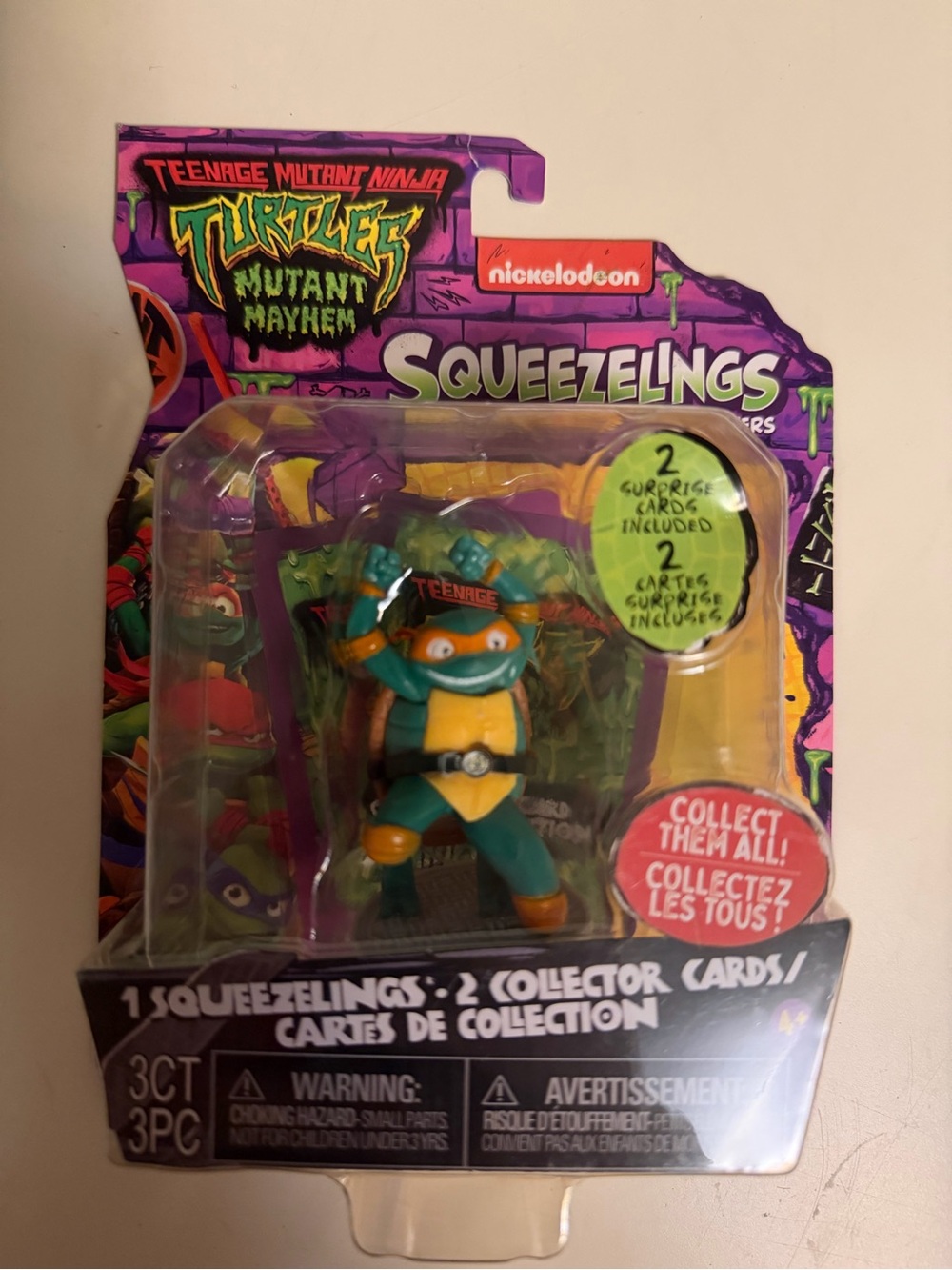 Nickelodeon Teenage Mutant Ninja Turtles Squeezelings Packaging - Purple/Green